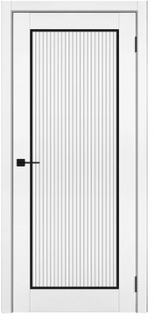 Эра Белый ЭВО ПЭТ (черный молдинг) 